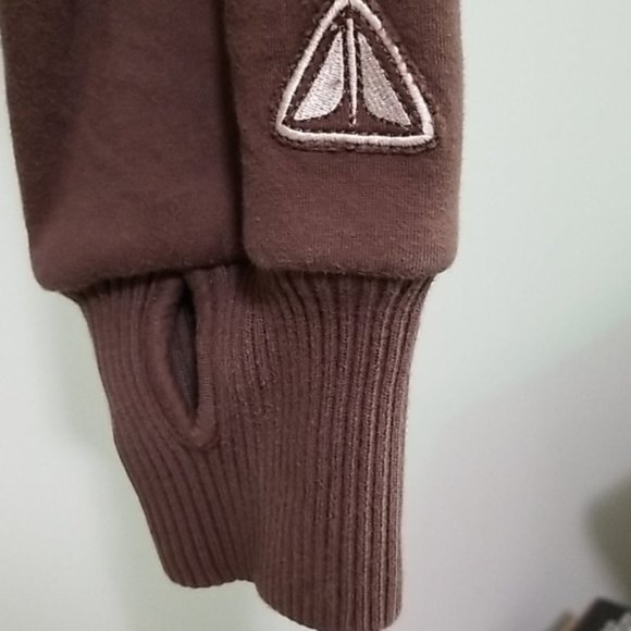 Firefly Men's Brown Fleeced Lined Hoodie With Spell Out Unisex - Picture 3 of 6